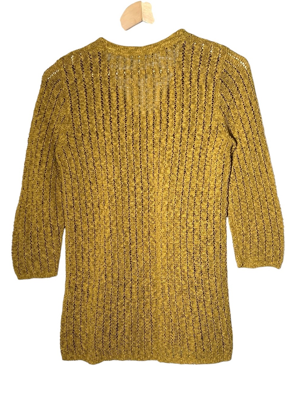 J. Jill mustard yellow V-neck lightweight sweater top size XS B189 - Picture 4 of 4